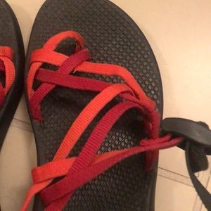 Chaco Shoes - Chacos Sandals- red pink straps Chaco Shoes - Chacos Sandals- red pink straps